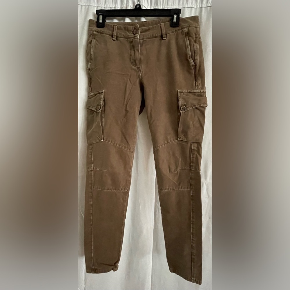 Brunello Cucinelli Olive Brown Cargo Jeans